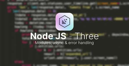 Modules, async & error handling