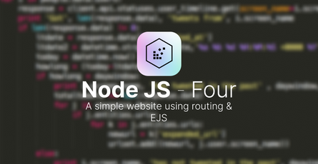 A simple website using routing & EJS